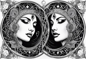 Astrology, Gemini, Natal Chart, angelic, soul mates, vision, third eye, armband tattoo idea