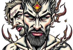 Pinup men tattoo idea