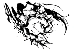 Confusion and pressure in thin lines tattoo idea