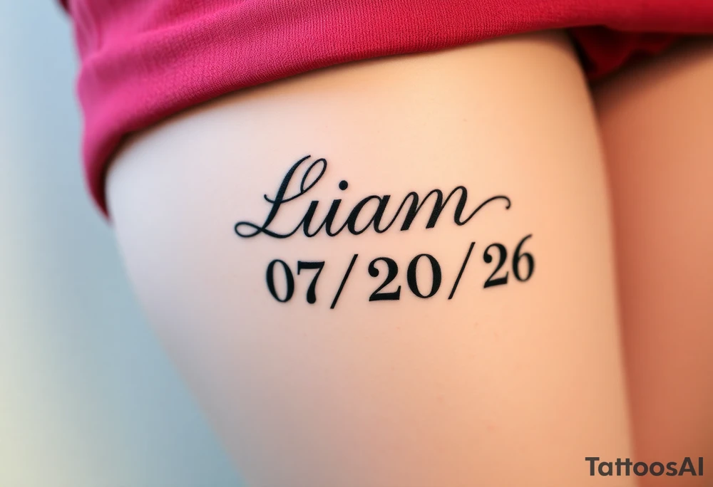 Liam 
07/20/26 tattoo idea