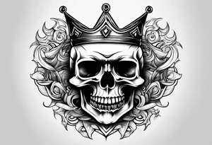 A pointy evil crown tattoo idea