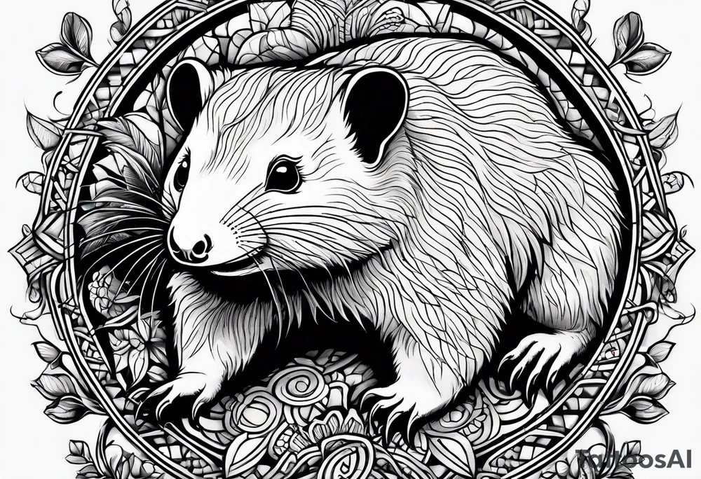 wombat, Sugar Glider, Platypus, Echidna tattoo idea