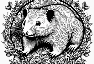 wombat, Sugar Glider, Platypus, Echidna tattoo idea