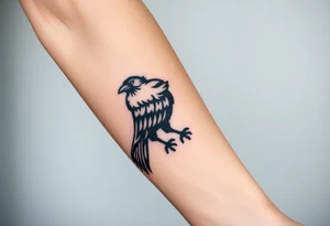 crow tribal tattoo idea