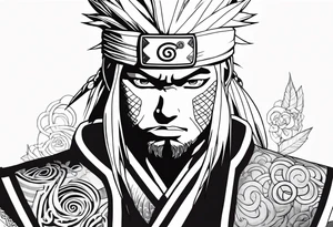 Sage mode jiraiya from the anime naruto tattoo idea