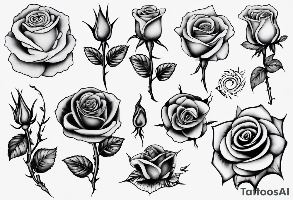 Rose hand tattoo tattoo idea