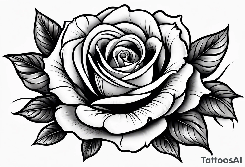 rose tattoo idea