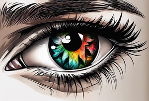 Joker maoiri eye tattoo idea