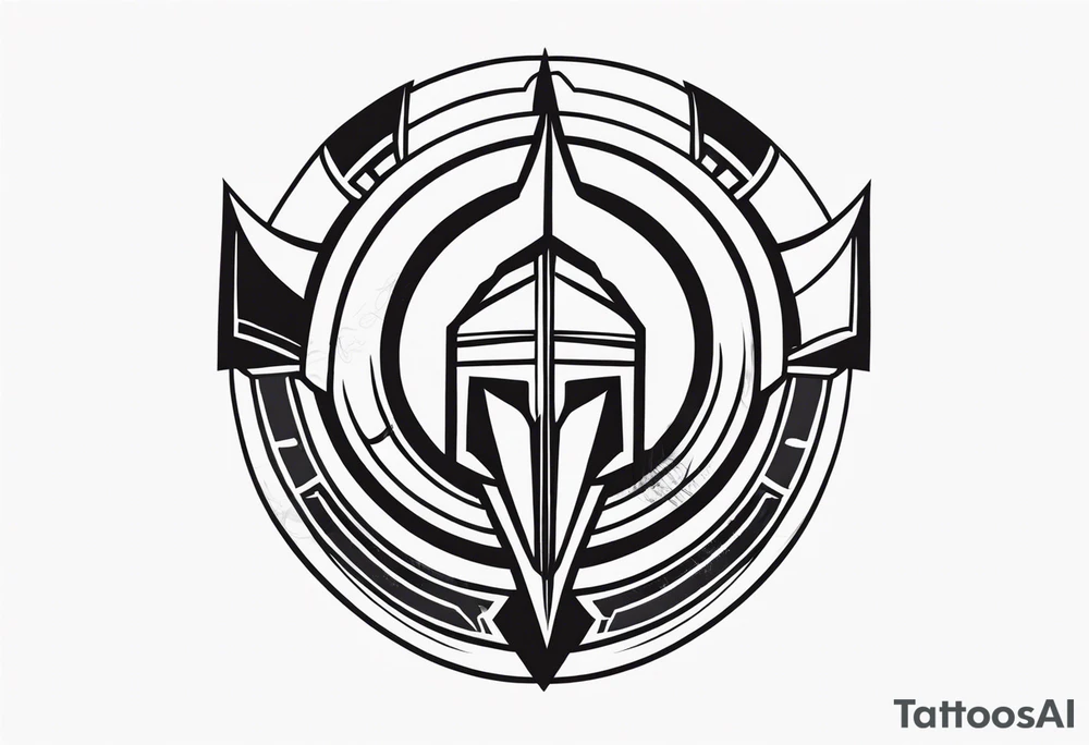 Ancient spartan symbol tattoo tattoo idea