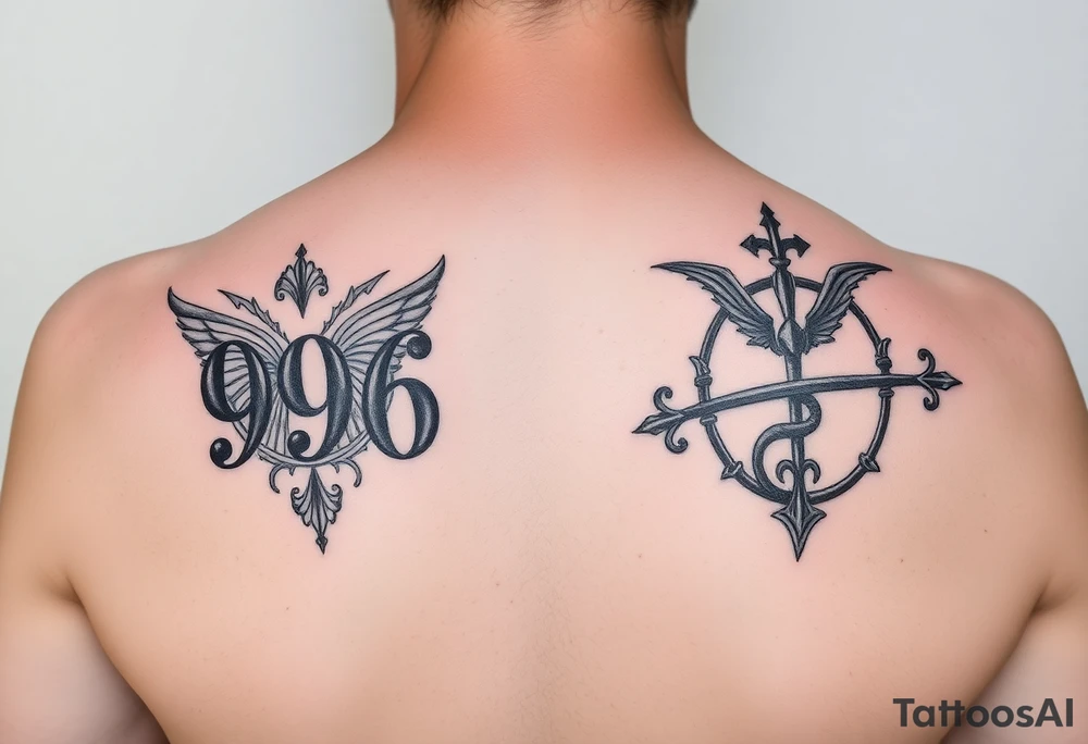 Best friends trying to stay positive even though both are at crossroads numbers 996 one is a Virgo and other is a sagittarius like smaller tattoos tattoo idea