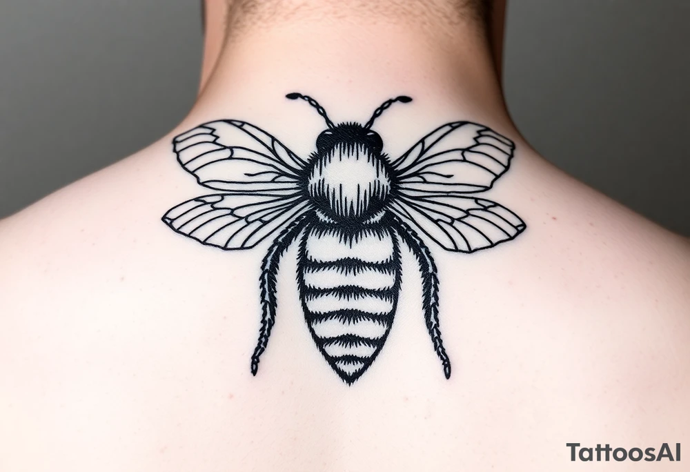 put these letters ליאורה) in a bee tattoo idea
