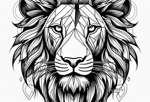 A lion in the sky tattoo idea