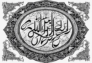 arabic writing tattoo idea