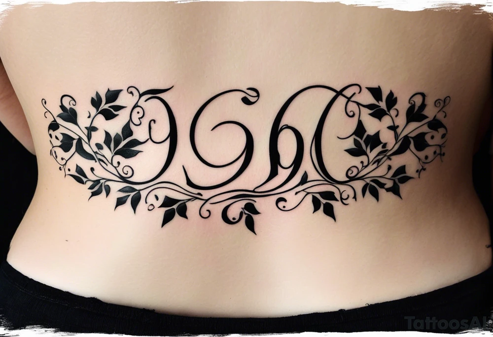 31.8742° N, 91.1366° W, with very simple ivy vines on both sides. tattoo idea