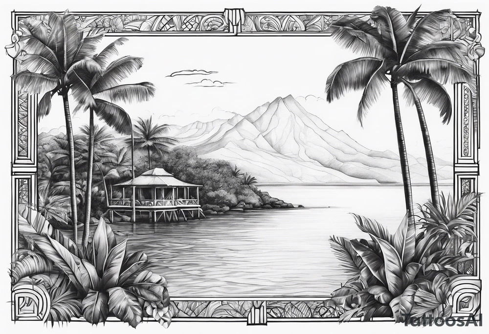 Guadeloupe Island tattoo idea