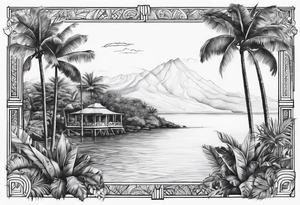 Guadeloupe Island tattoo idea