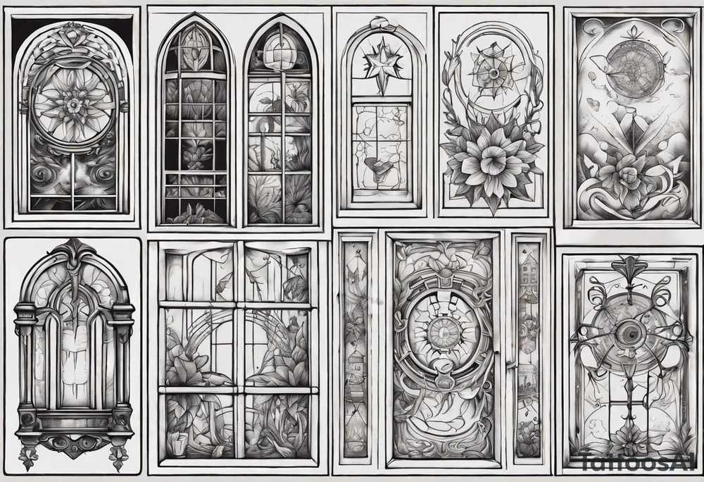 Old window tattoo idea