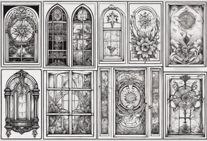 Old window tattoo idea