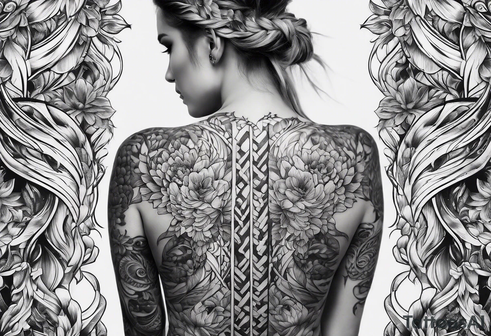 spine tattoo idea