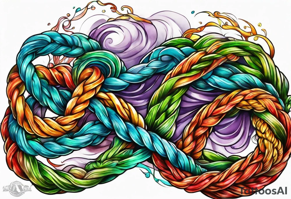Reef knot tattoo idea