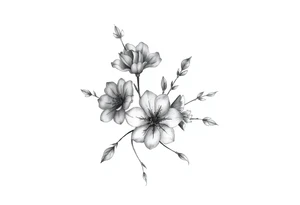 Small Flowers tattoo idea