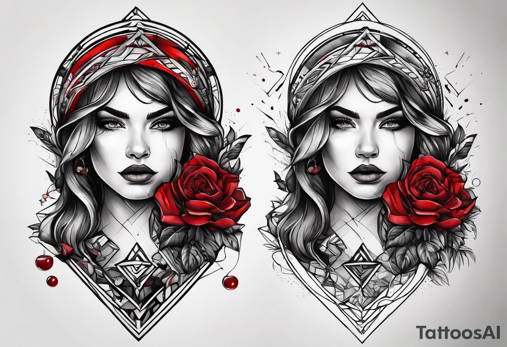 Fogo e sangue tattoo idea