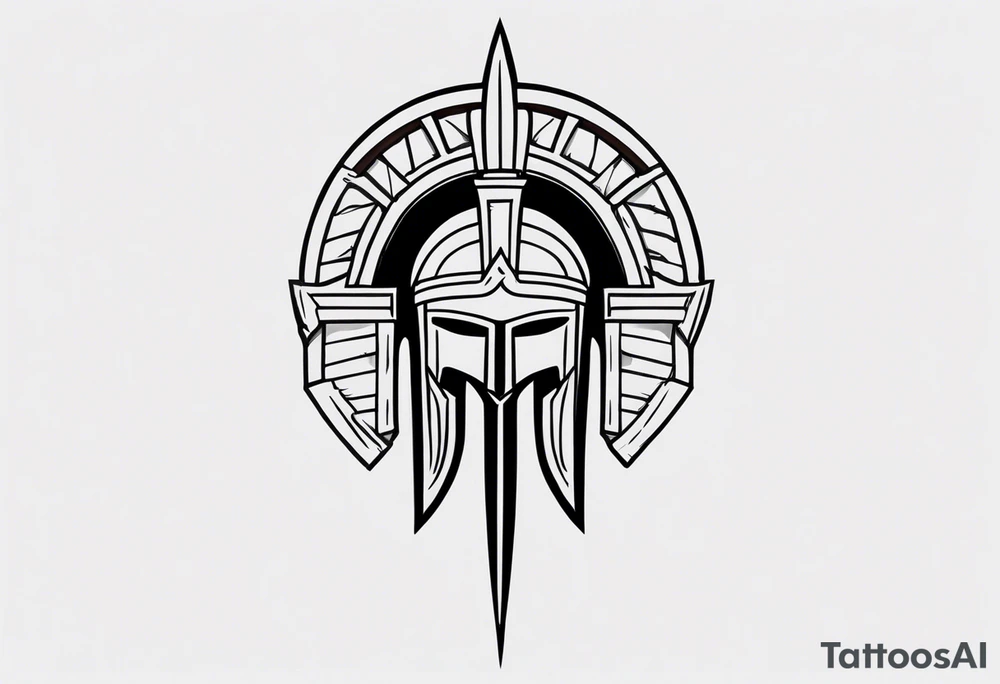 greek spartan symbol tattoo tattoo idea