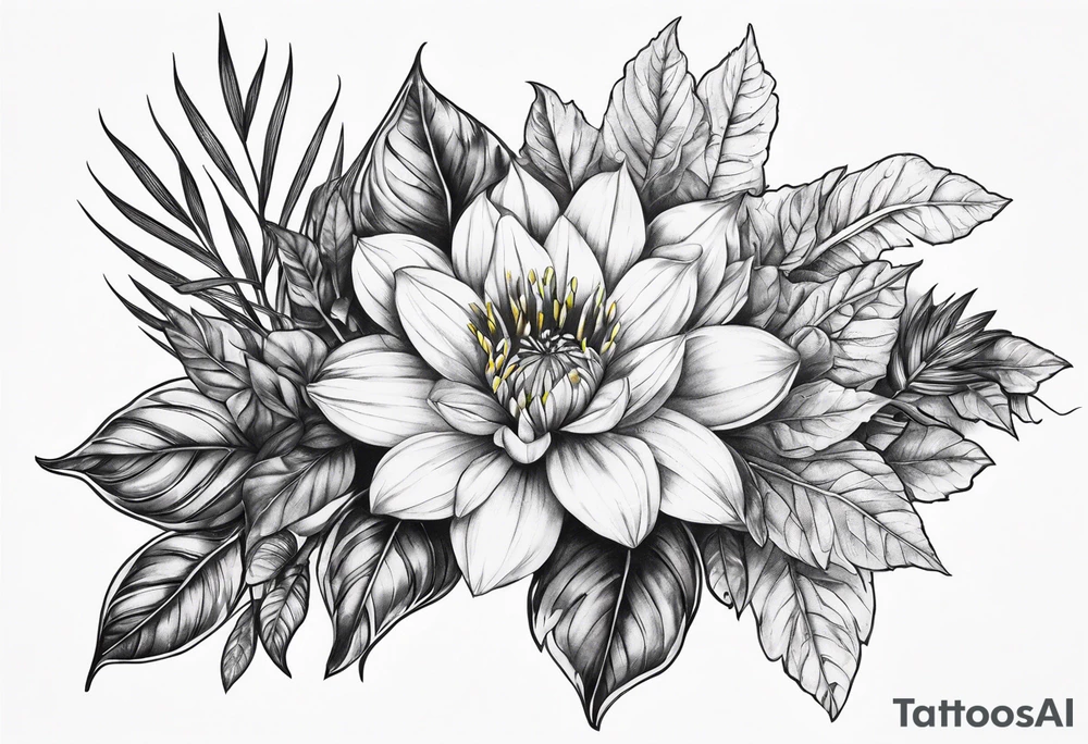 vegetative tattoo idea
