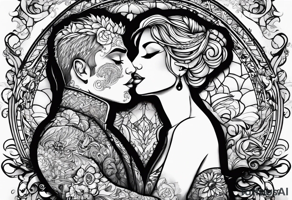 "What ever our souls are made of, his and mine are the same" dark romantic tattoo idea