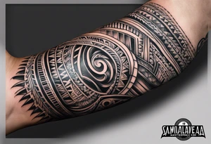 Samoan forearm tattoo with “Tialavea” in it tattoo idea