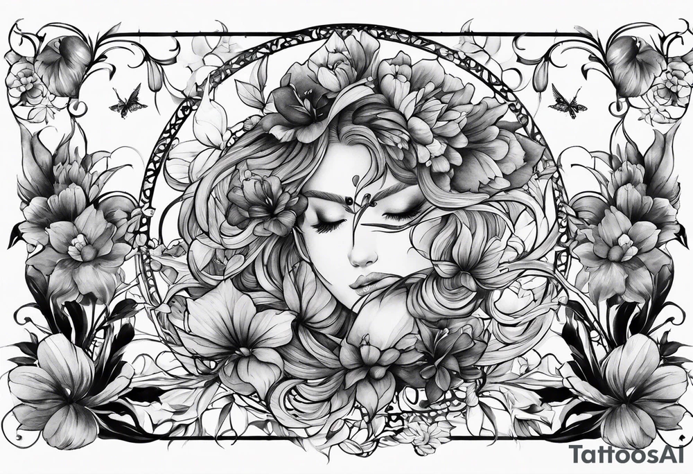Watercolor likn tattoo idea