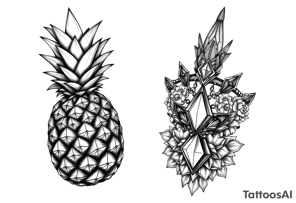 Pineapple,Pubic crown, diamond vagina and anus tattoo idea Pineapple,Pubic crown, diamond vagina and anus tattoo idea