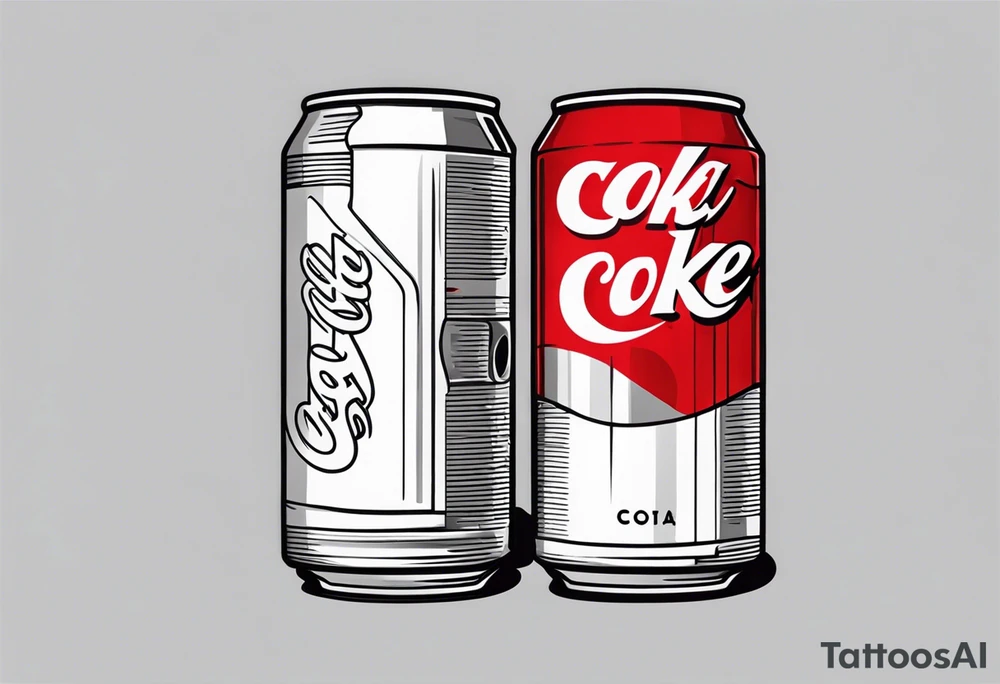 can of coke tattoo idea