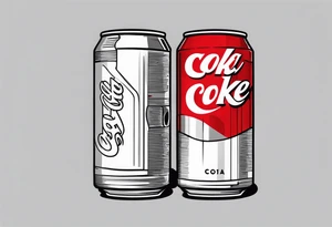can of coke tattoo idea