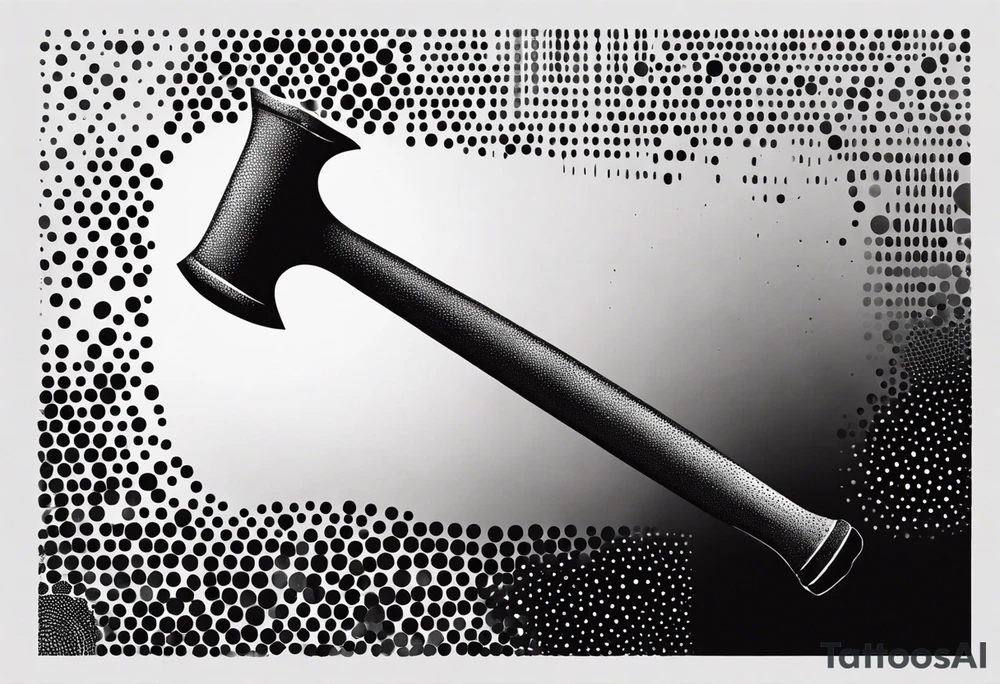 A simple hammer tattoo idea