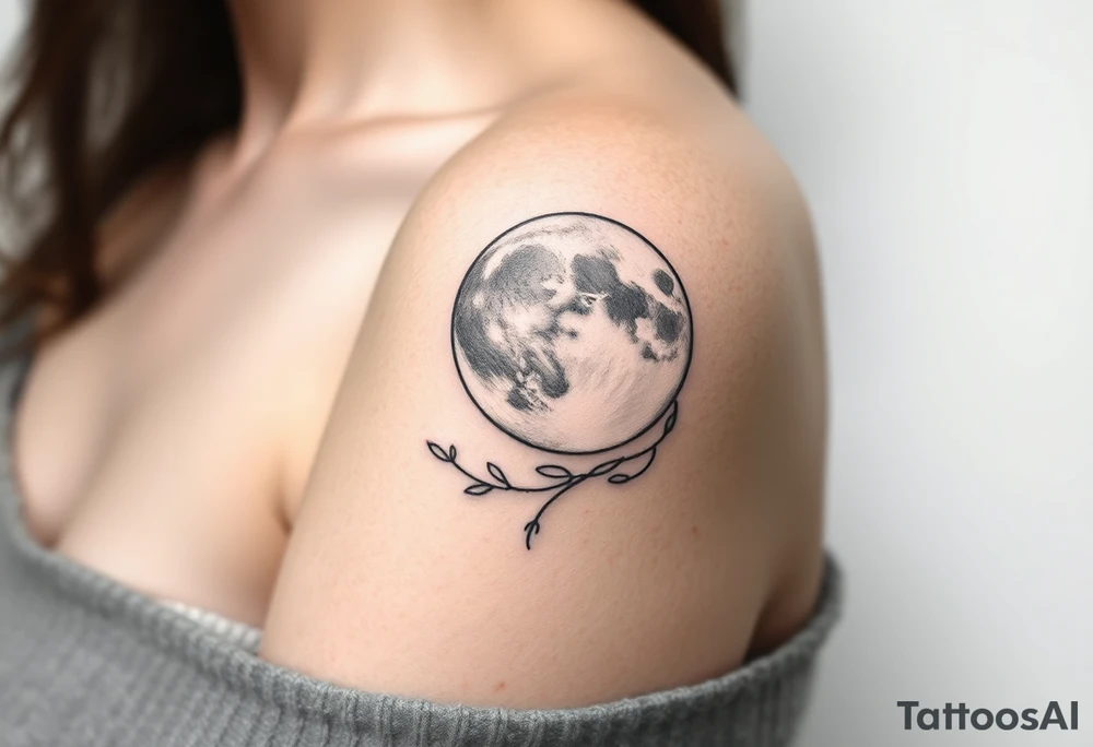 The moon tattoo idea