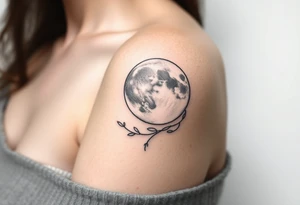 The moon tattoo idea