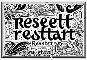 Reset and restart of a new chapter tattoo idea