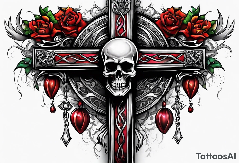 death on the cross tattoo idea