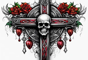 death on the cross tattoo idea