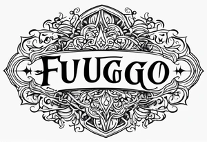The word “fuego” in cursive with flames around it. tattoo idea