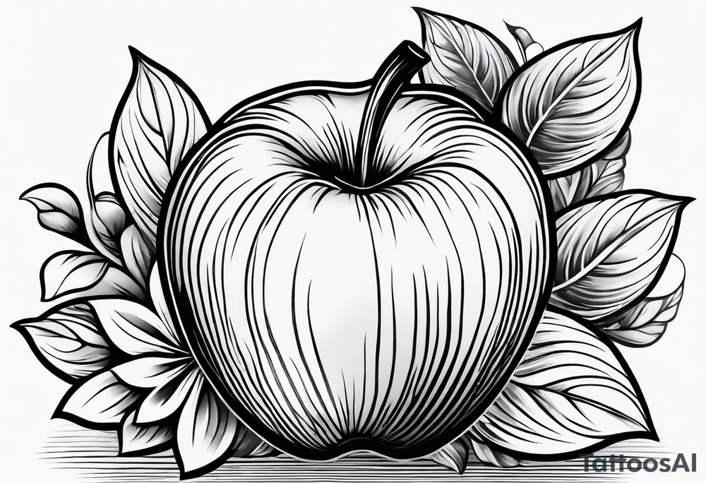 Apple tattoo idea