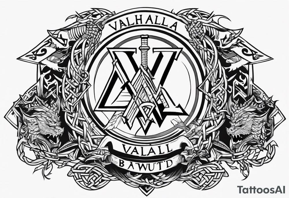 Valhalla sword chain barbed wire
dragon axe Valknut tattoo idea Valhalla sword chain barbed wire
dragon axe Valknut tattoo idea