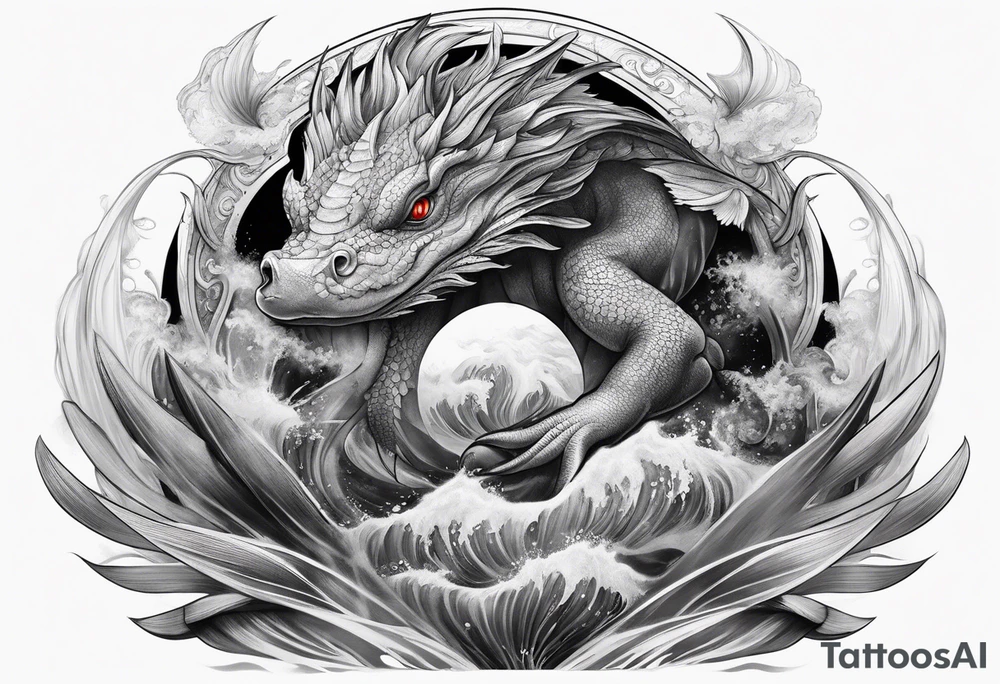 Mythical sea creatures tattoo idea