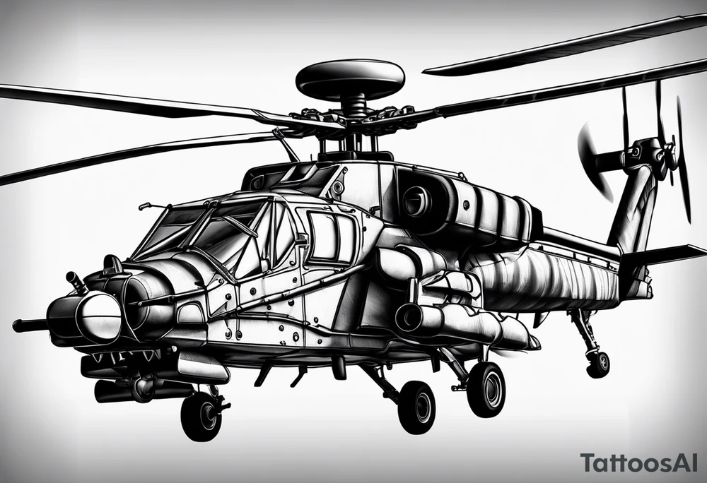 Apache helicopter tattoo idea