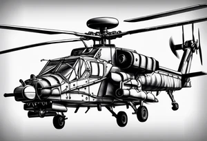 Apache helicopter tattoo idea