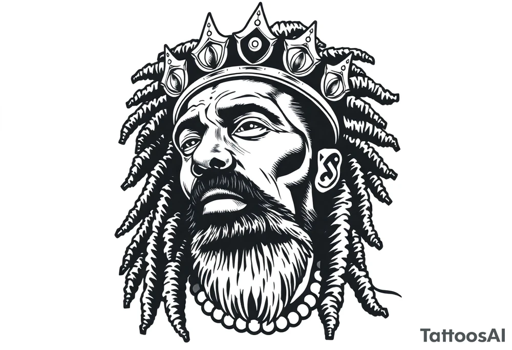 king selassie tattoo idea