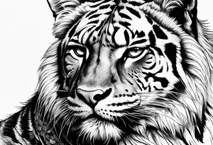 big cat tattoo idea