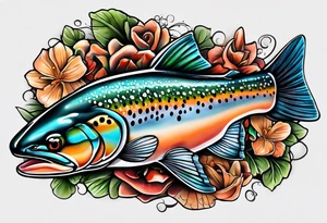cutthroat trout tattoo idea