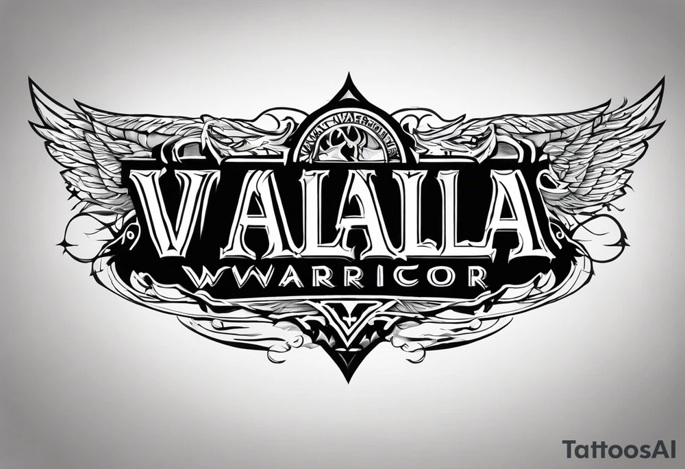 Wounded warrior valhalla tattoo idea
